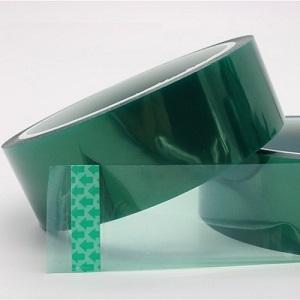 Green polyester tape for SGP PVB EVA laminated glass safety glazing edges masking